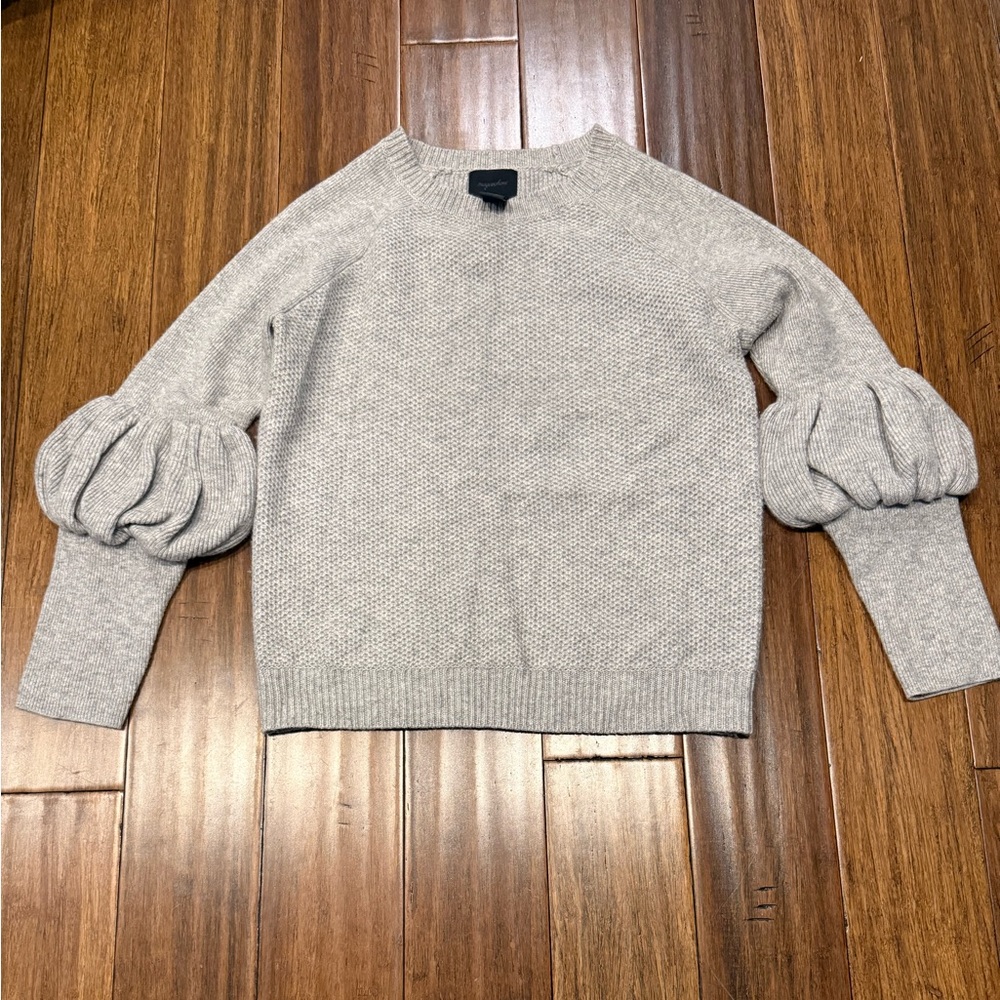 Magaschoni Cashmere Puff Sleeve Sweater